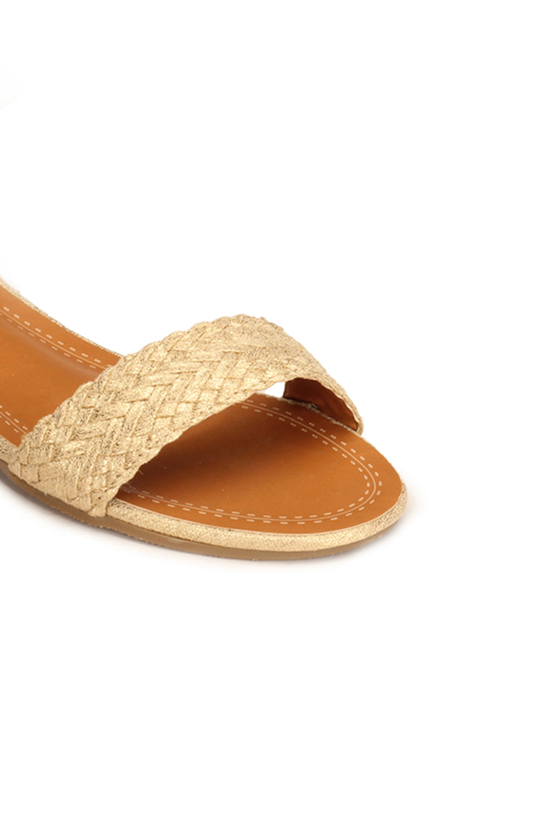 Stylish Low Heel Textile Sandals for Women