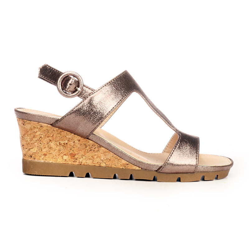 T-Strap Sandal Wedges for Women