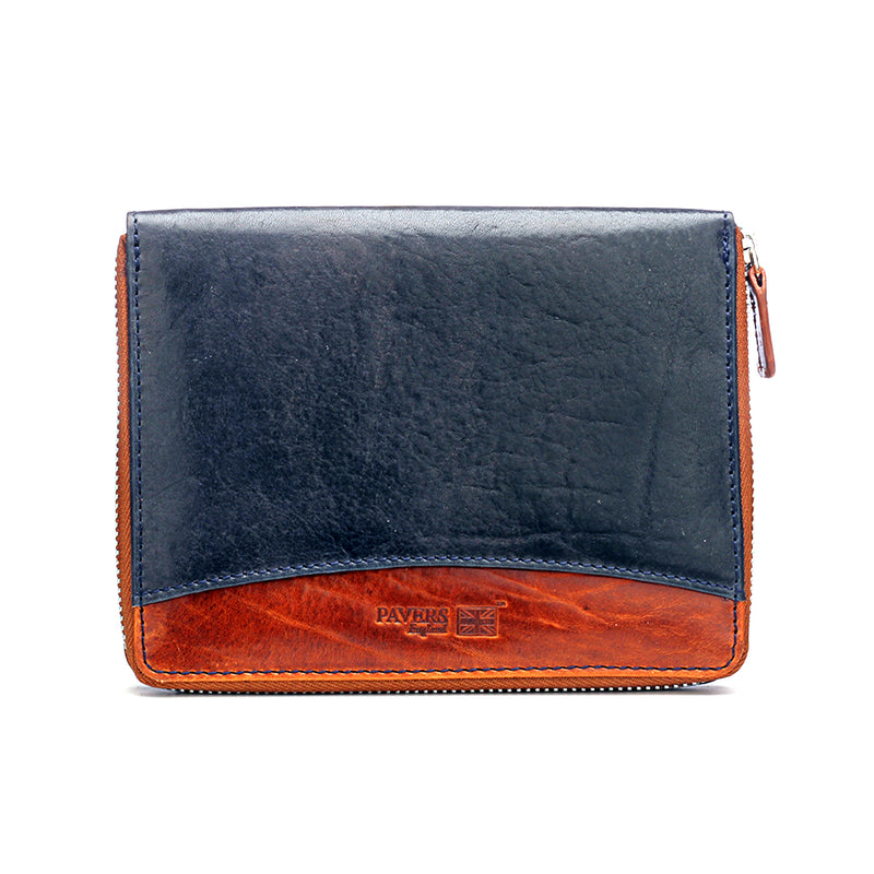Textured Passport Wallet - Navy - Bags & Accessories - Pavers England