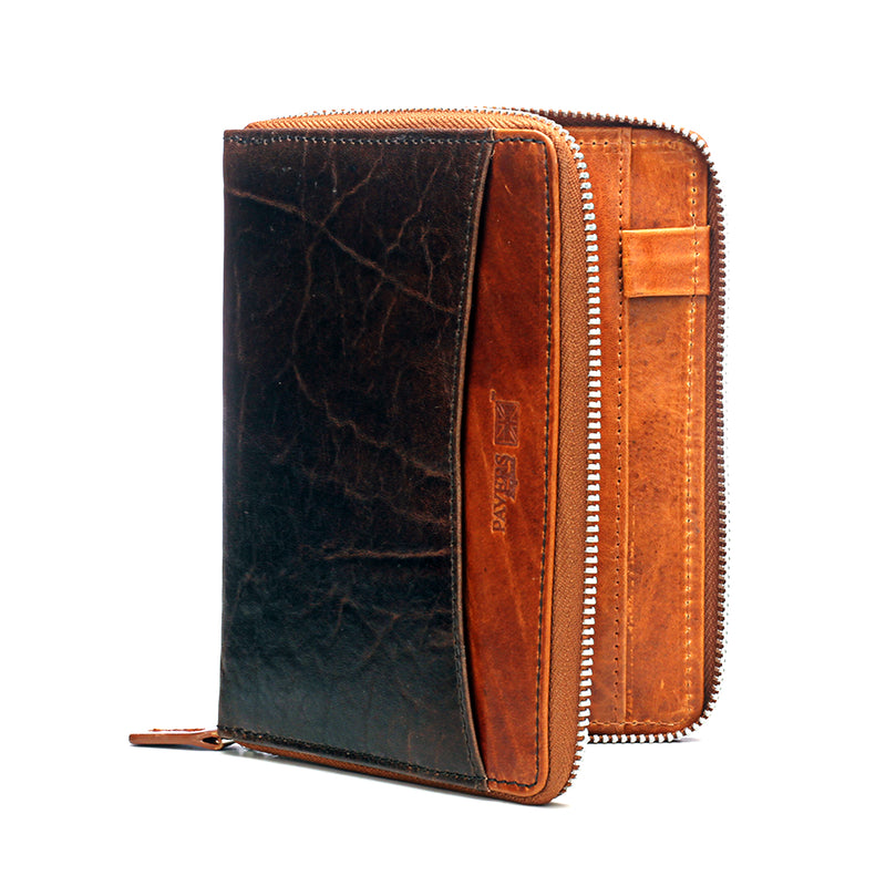 Textured Passport Wallet - Brown - Bags & Accessories - Pavers England
