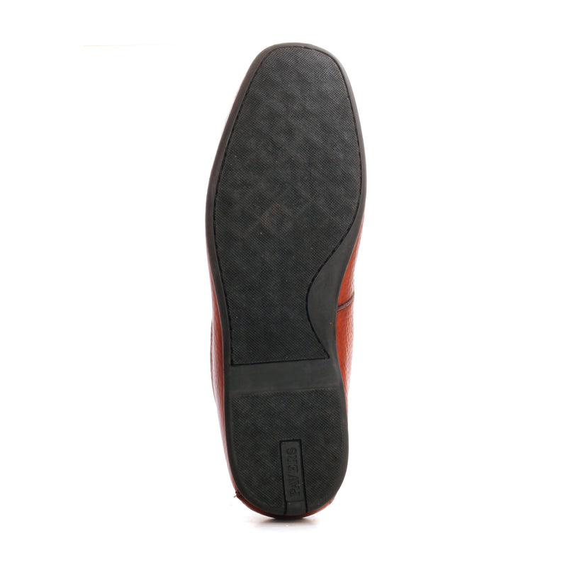 Split Toe Leather Slip-on Shoe - Tan - Formal Loafers - Pavers England