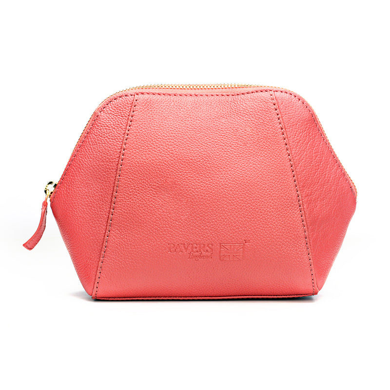 Stylish Black Leather Soft-Finish Makeup Kit for Women-Pink - Pouches - Pavers England