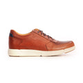 Leather textured lace-up shoes for men-Brown - Sneakers - Pavers England