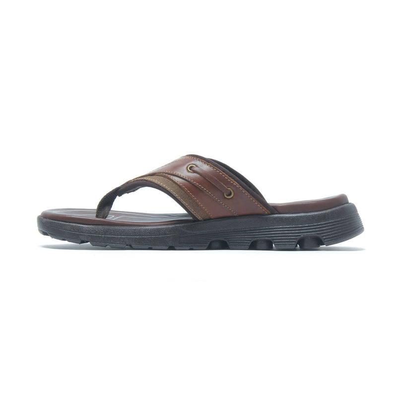 Men's Flipflop Sandals for Casual Wear - Brown - Open Toe - Pavers England