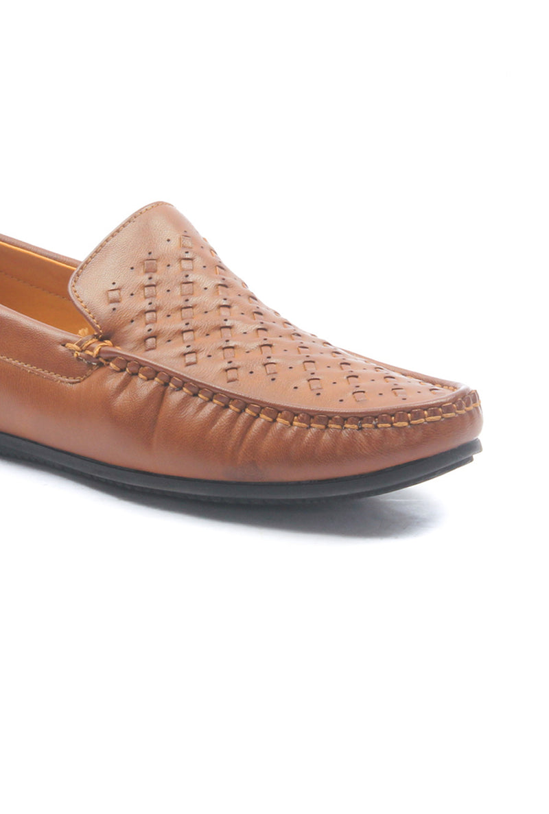 Men's Textured Loafers for Casual Wear