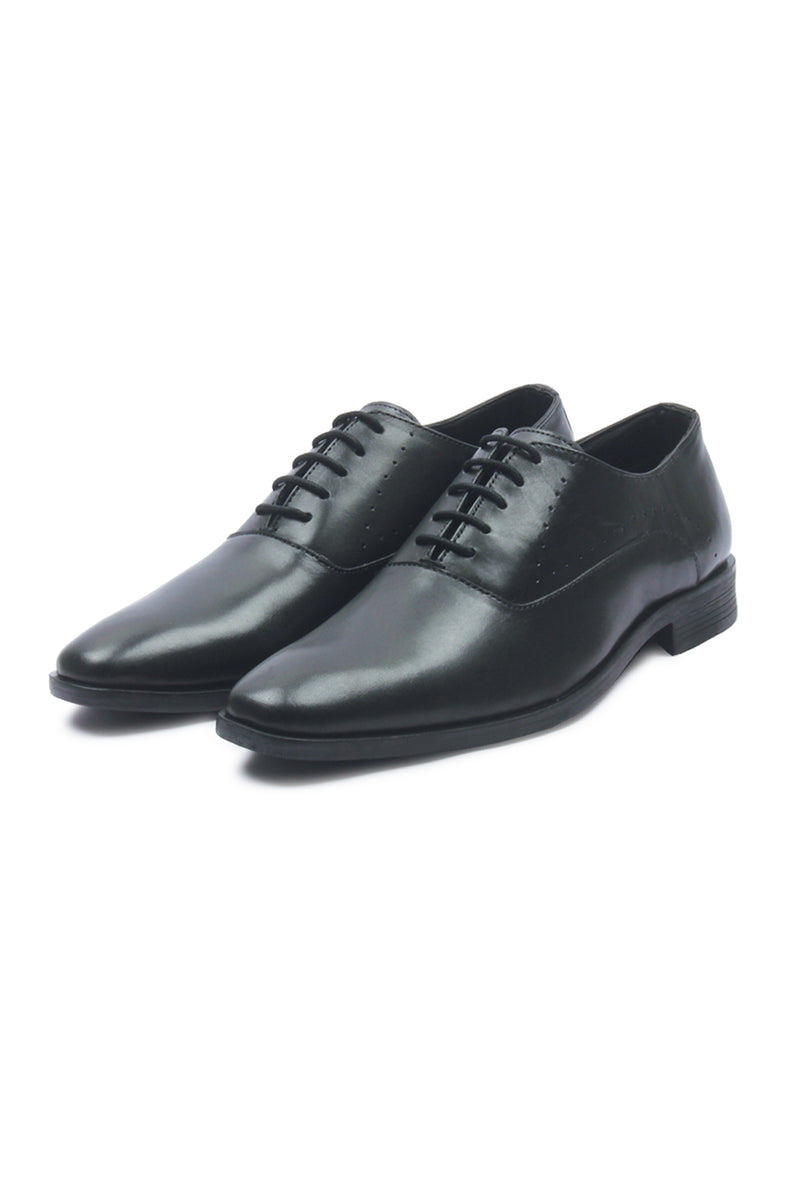 Men's Lace Up Oxford Shoes - Black - Laced Shoes - Pavers England