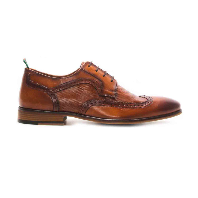 Ryan Men's Leather Brogue Shoes - Laced Shoes - Pavers England