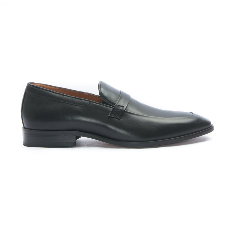 Men's Leather Mocassins - Black - Formal Loafers - Pavers England