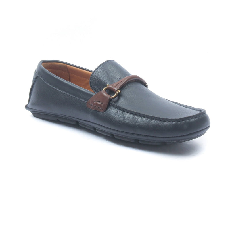 Leather slipon's for Men - Navy - Moccasins - Pavers England