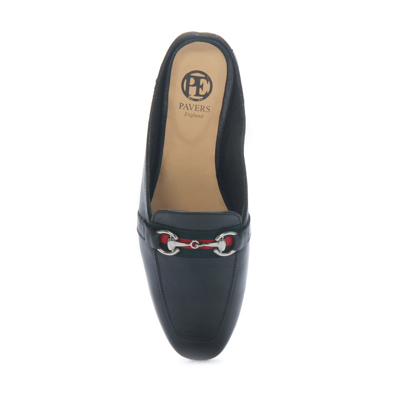Half shoe mules for Women - Black - Closed Mules - Pavers England