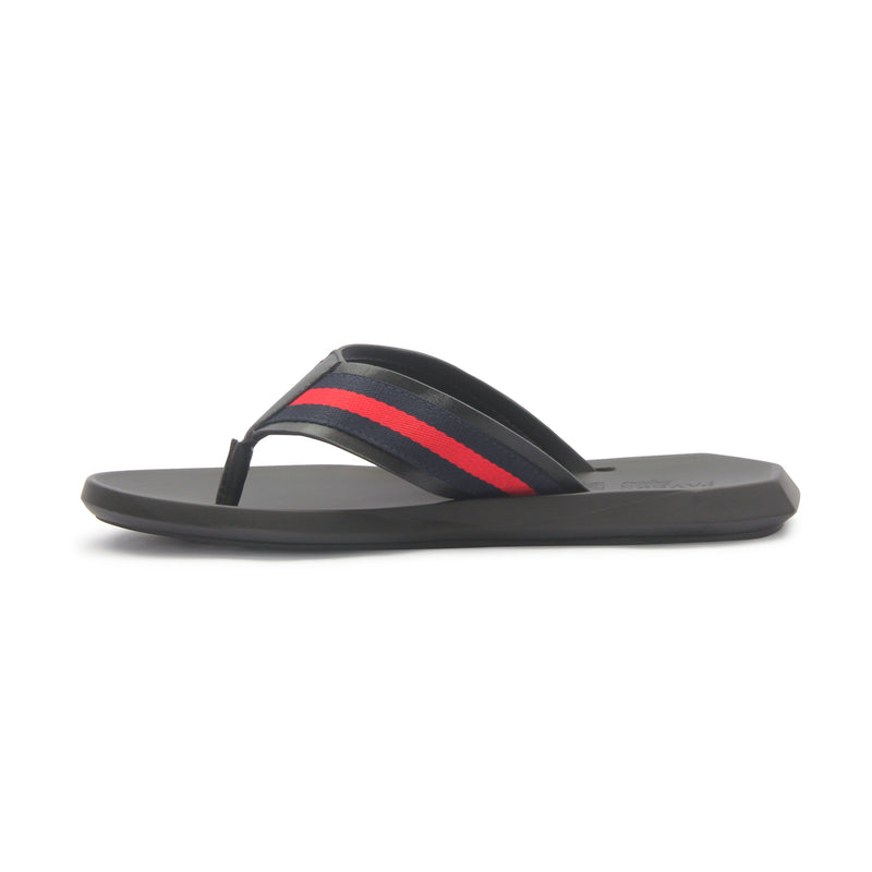 Men's Toe Post Slippers - Navy - Open Toe - Pavers England