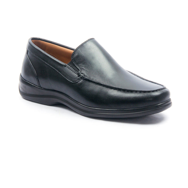 Men's Leather Formal Shoes - Black - Smart Casuals - Pavers England