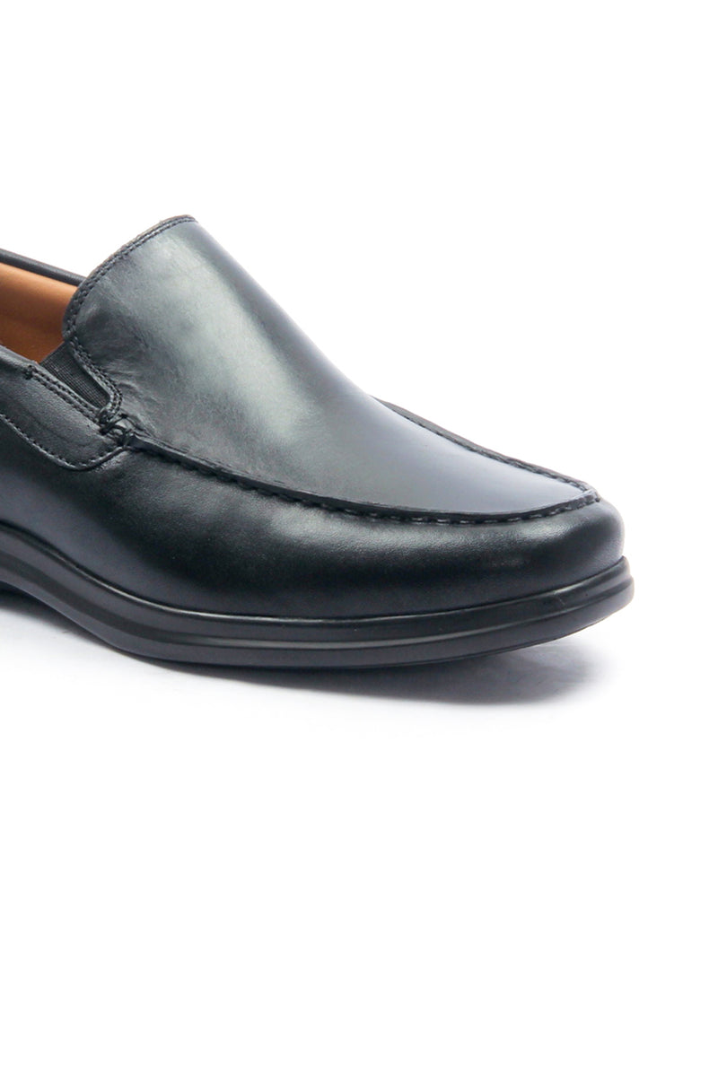 Men's Leather Formal Shoes - Black - Smart Casuals - Pavers England