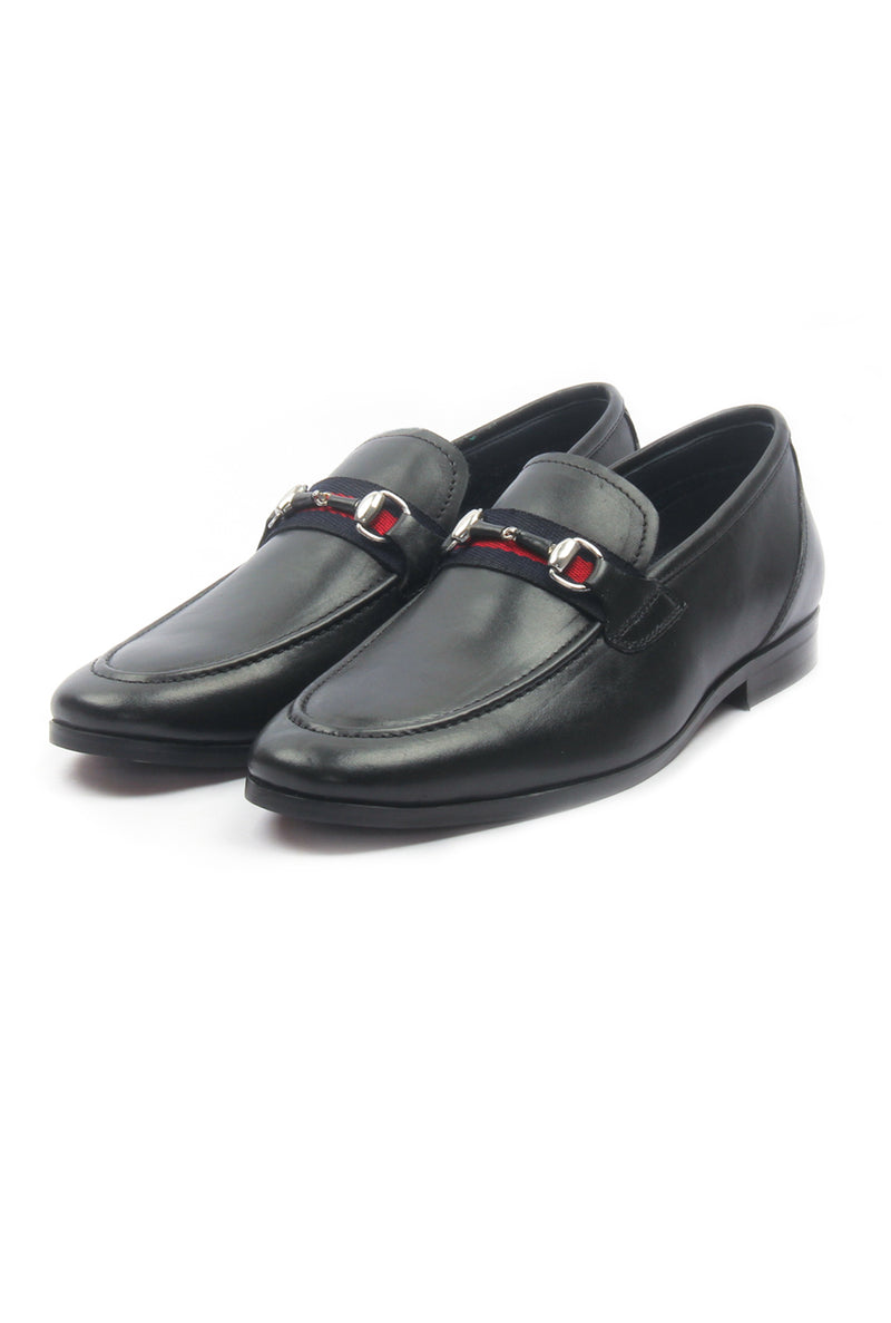 Men's Moccasins for Formal Wear - Black - Formal Loafers - Pavers England