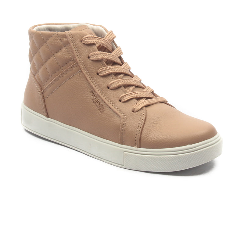 Women's Leather Ankleboots - Nude - Sneakers - Pavers England