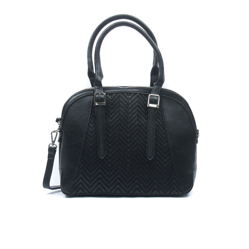 Textured black casual/formal totes for women - Bags & Accessories - Pavers England