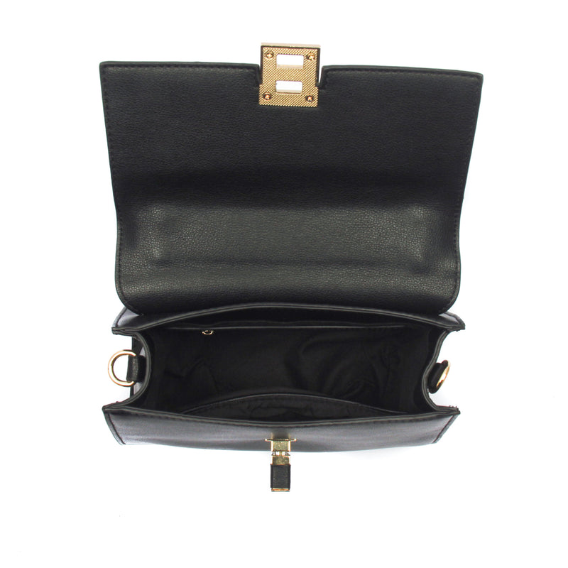 Smart and classy two toned casual handbag for women-Black Multi - Bags & Accessories - Pavers England
