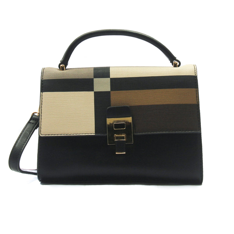 Smart and classy two toned casual handbag for women