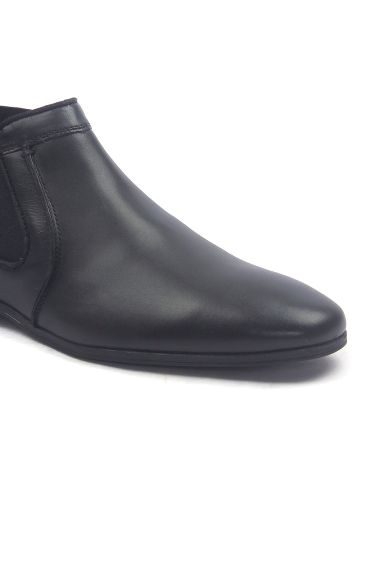 Men's Leather Chelsea Boots - Black - Boots - Pavers England