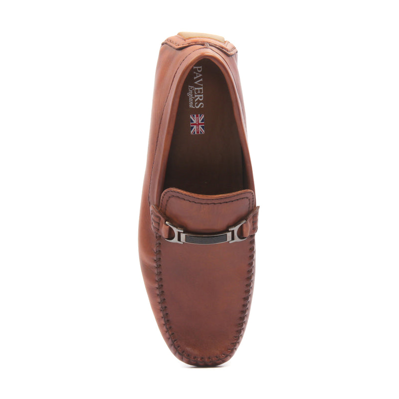 Casual Leather Loafers for Men - Brown - Moccasins - Pavers England