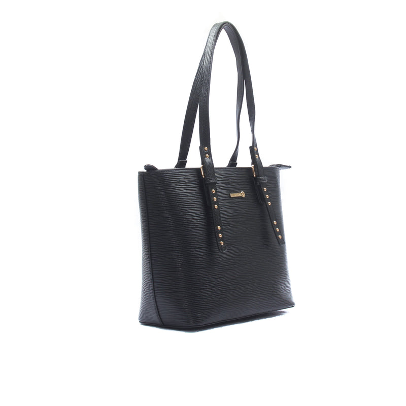 Stylish and smart black tote bag for women