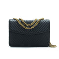 Women's Quilted Sling Bag-Black - Bags & Accessories - Pavers England