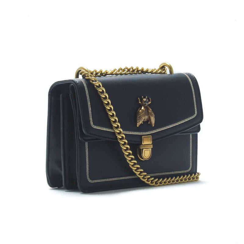 Women's Embellished Sling Bag-Black - Bags & Accessories - Pavers England