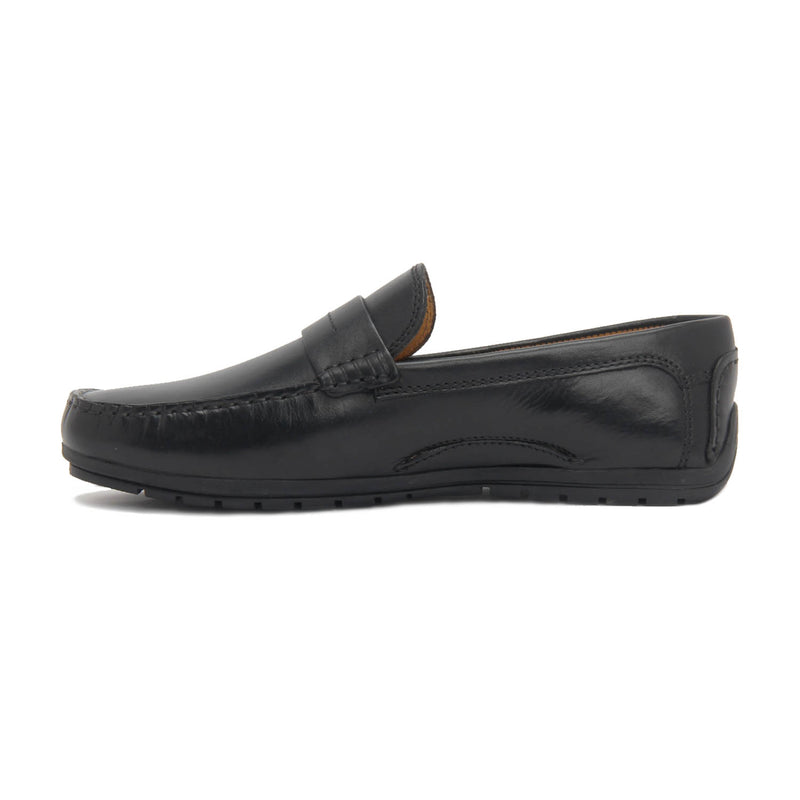 Men's Dermot Leather Moccasins - Black