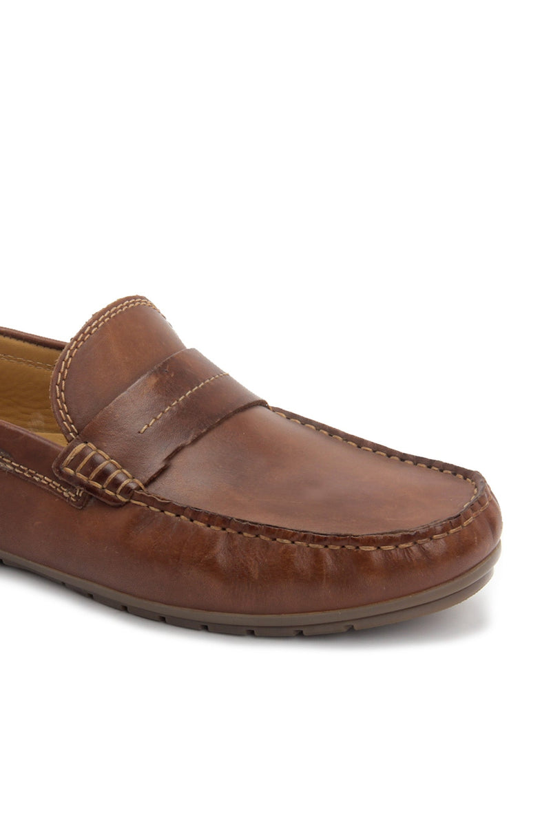 Men's Dermot Leather Moccasins - Tan