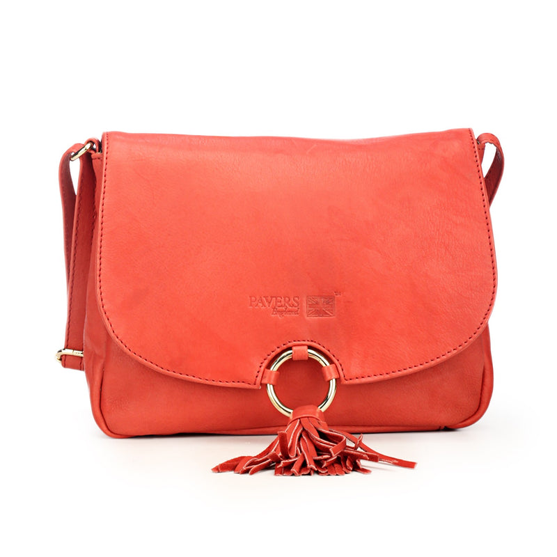 Stylish & Elegant Red Sling Bag with Tassels for Women - Bags & Accessories - Pavers England