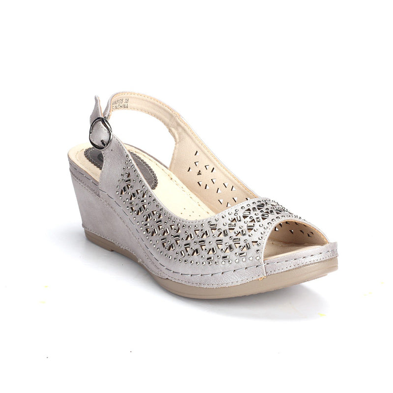Laser Cut Wedges for Women - Sandals - Pavers England