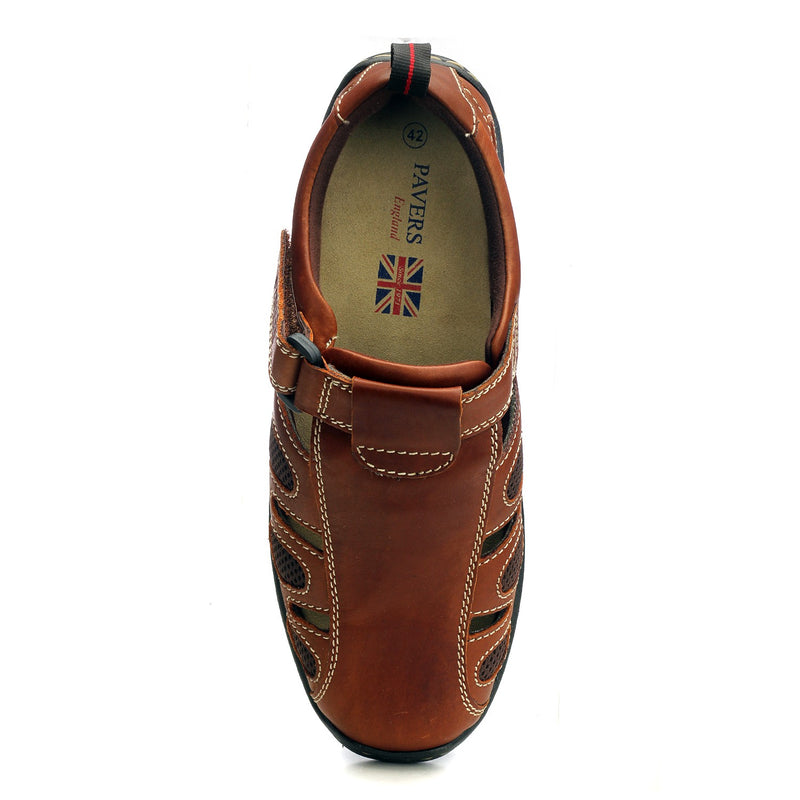 Men's Causal & Comfortable Sandal - Brown - Sandals - Pavers England