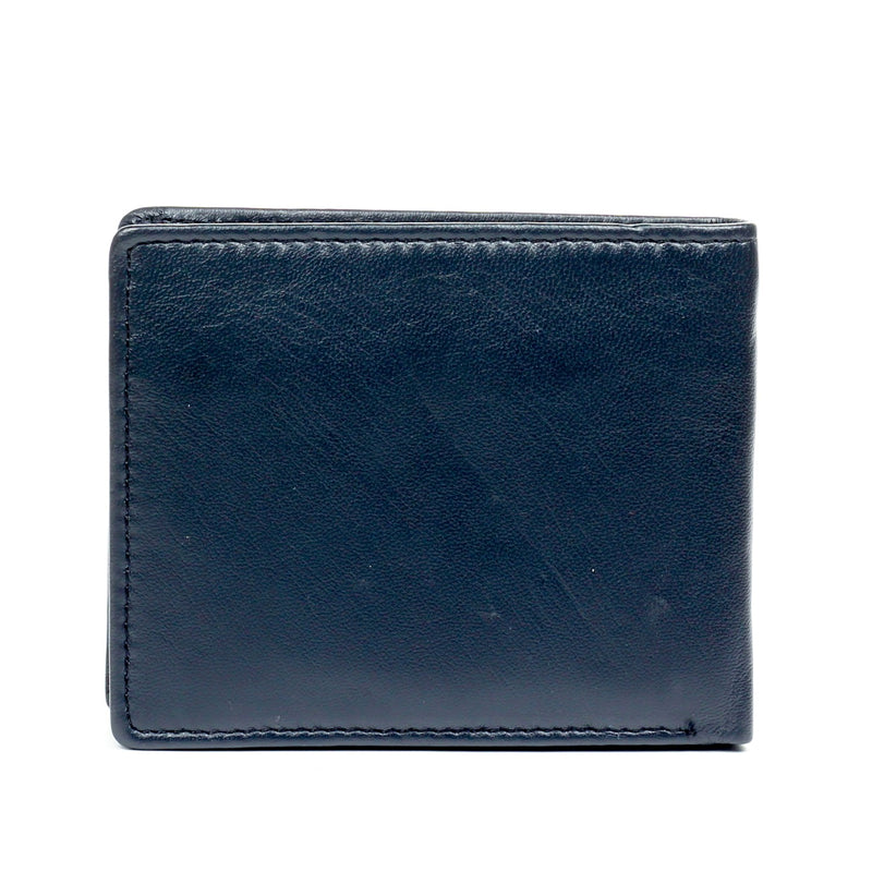 Timeless Nappa Leather Wallet for Men - Navy - Bags & Accessories - Pavers England