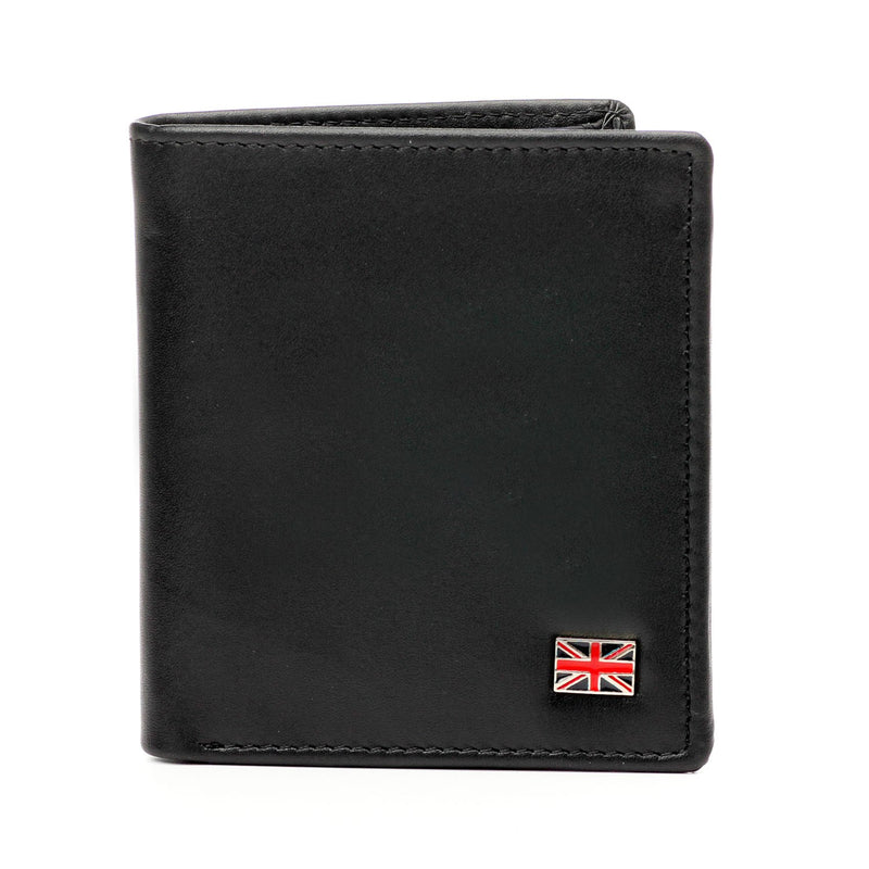 Leather Mini Wallet for Men - Black - Bags & Accessories - Pavers England