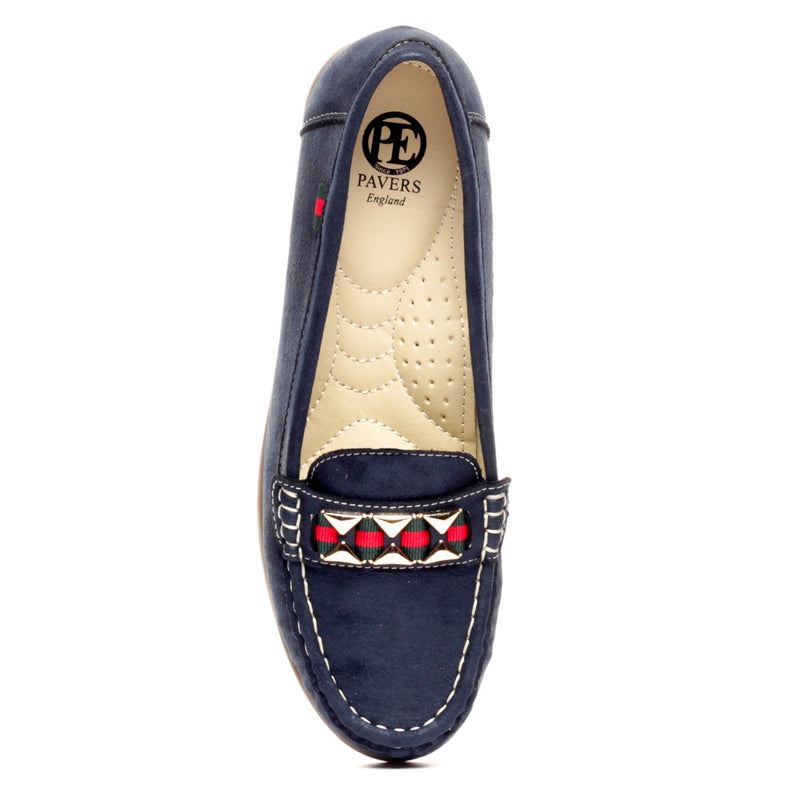 Metal Embellished Loafers for Women - Pavers England
