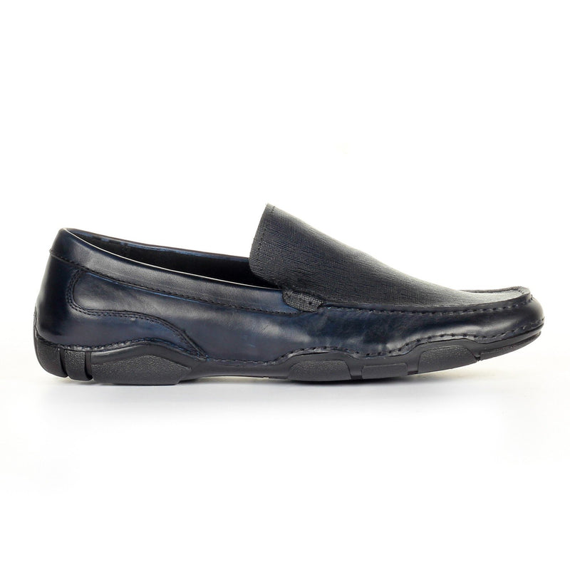 Men's Formal Shoe - Navy - Moccasins - Pavers England