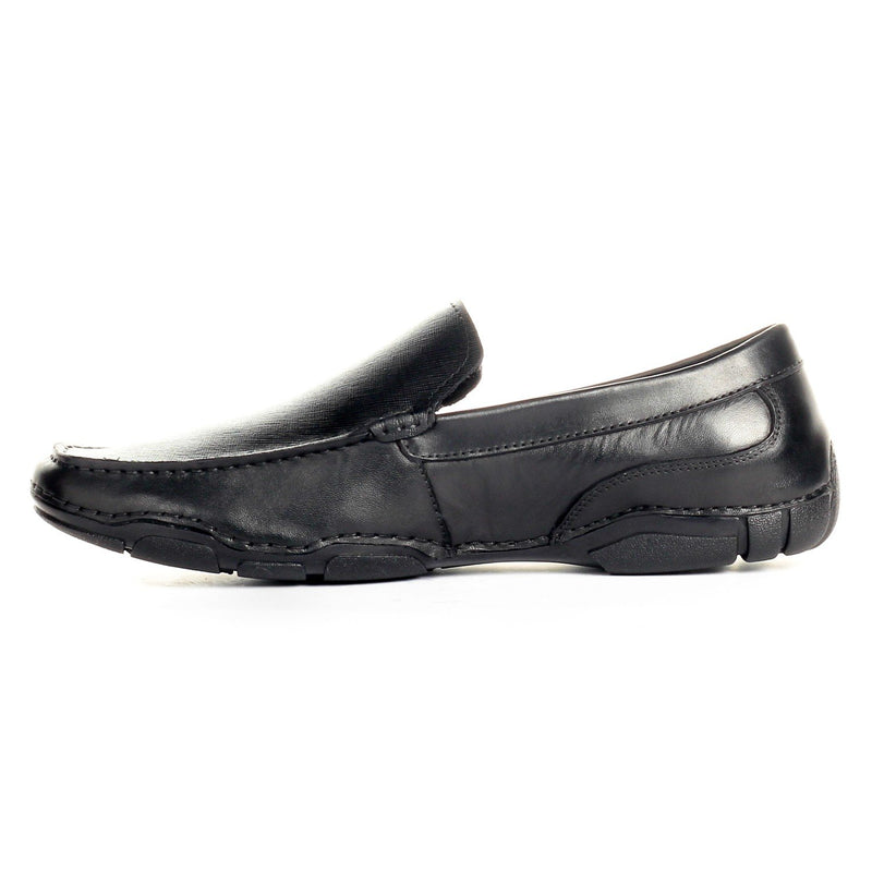 Men's Formal Shoe - Black - Moccasins - Pavers England