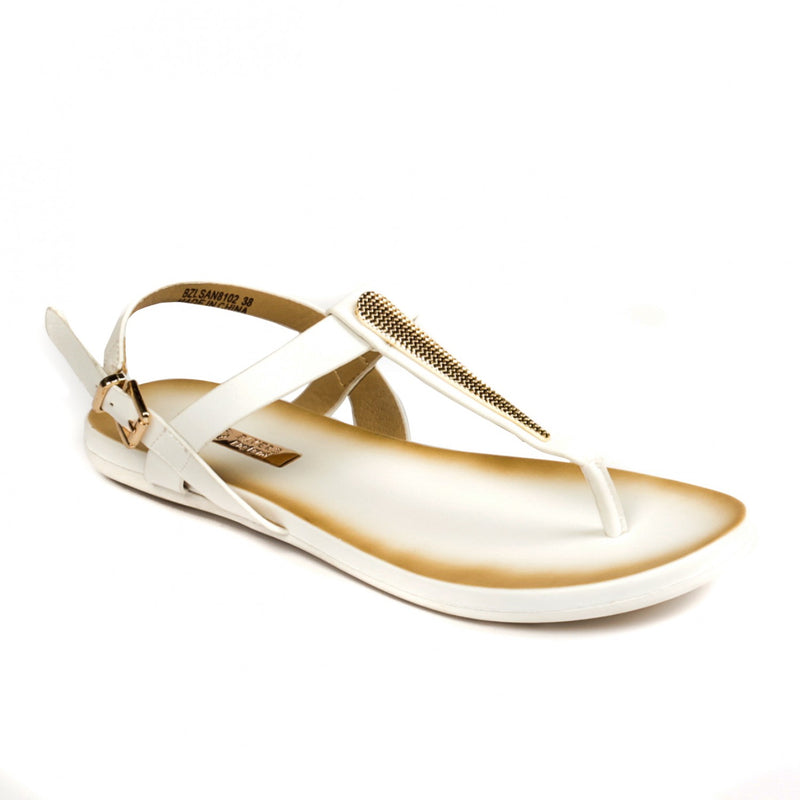 Metal Embellished Sandals - Pavers England