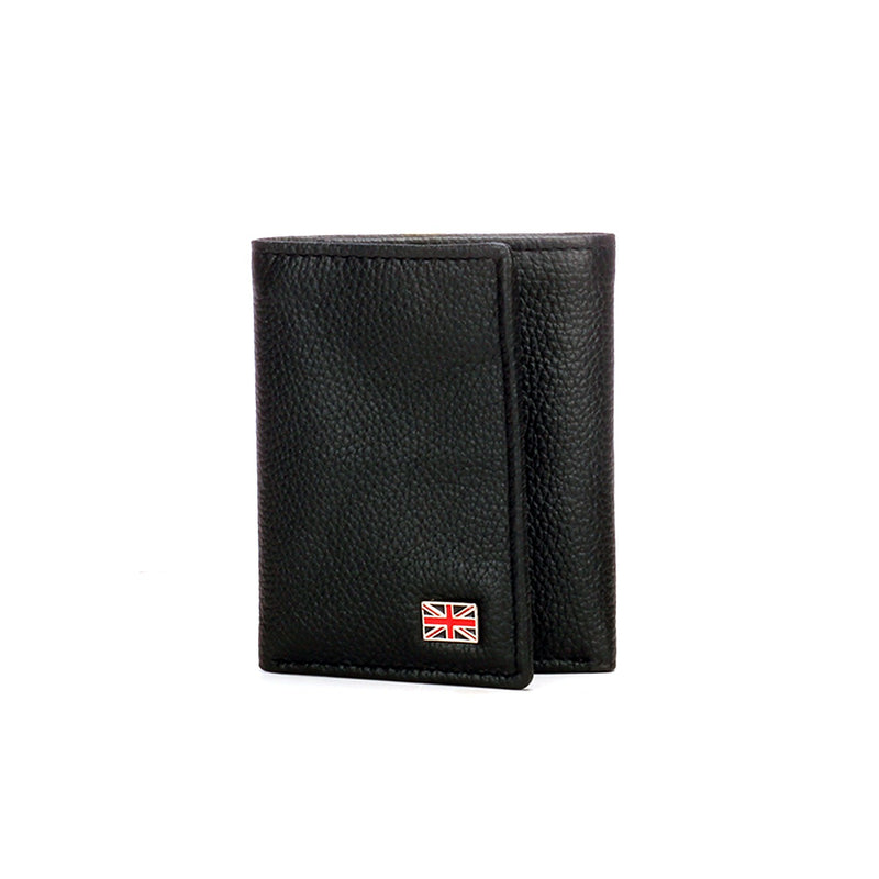 Compact Leather Wallet for Casual Wear - Black - Bags & Accessories - Pavers England