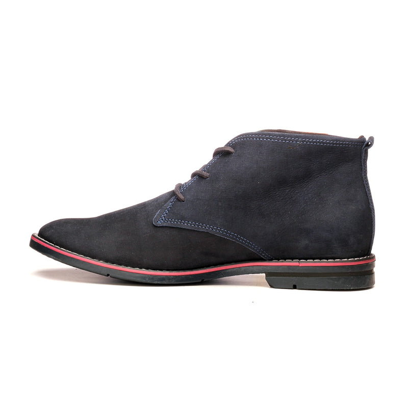 Men's Ankle Boot - Navy - Boots - Pavers England