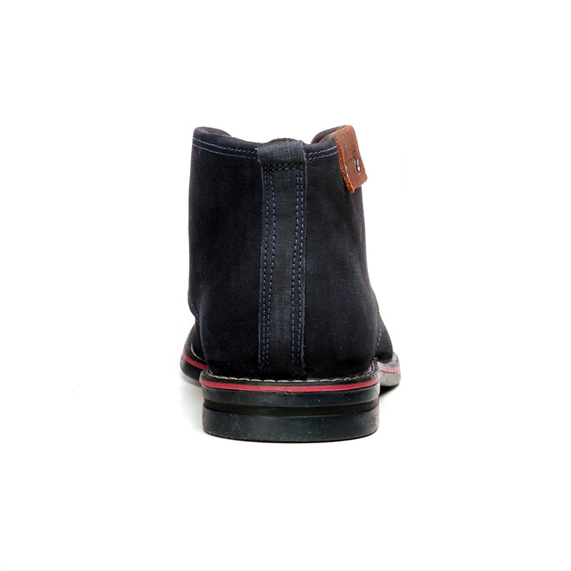 Men's Ankle Boot - Navy - Boots - Pavers England