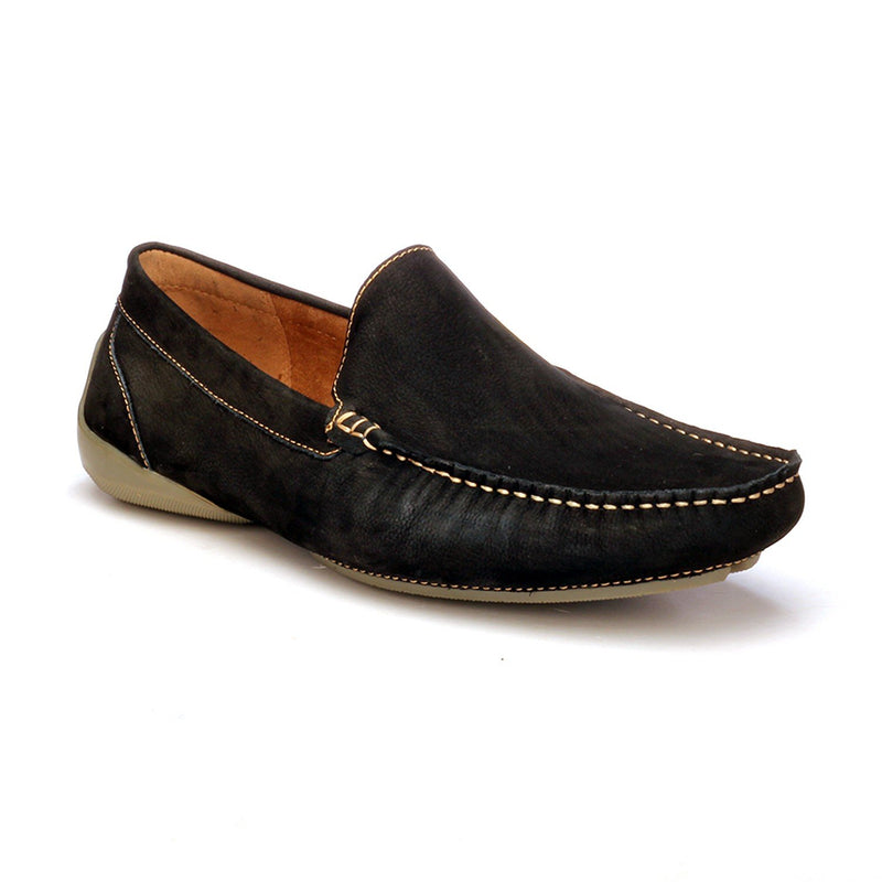 Men's Loafers - Black - Moccasins - Pavers England