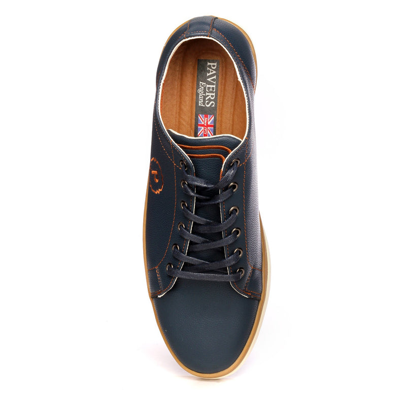 Men's Lace-up Shoe - Navy - Sneakers - Pavers England