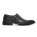 Low Heel Leather Slip-ons-Black - Formal Loafers - Pavers England
